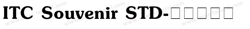 ITC Souvenir STD字体转换